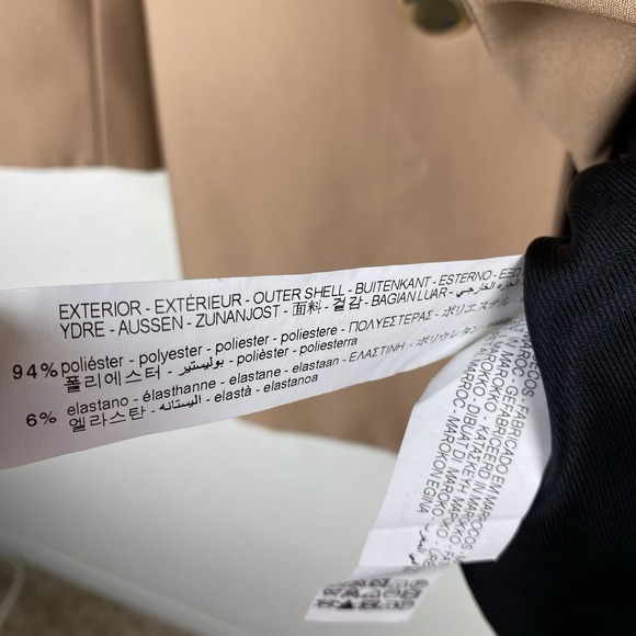 Zara M Double Breasted Blazer Jacket Long Camel Tan Gold Blogger Fave Old Money - Picture 9 of 10